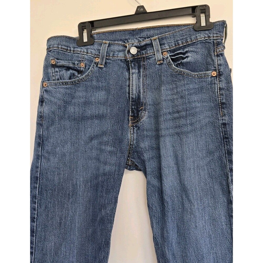 Levis 505 Jeans Mens 29x32‎ Regular Fit Blue Y2K Casual - Picture 2 of 9